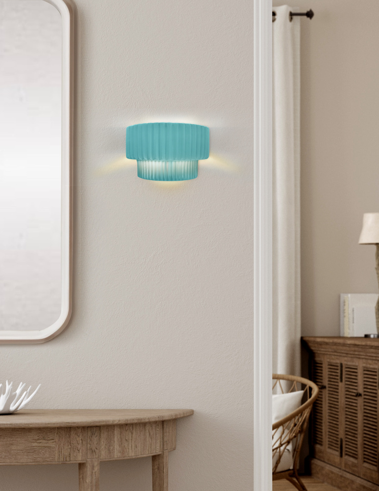 Tier ADA Pleated Wall Sconce